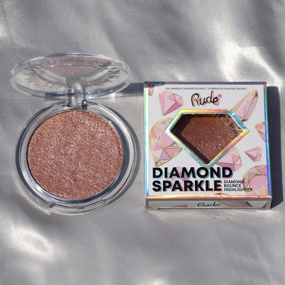 NEW Rude Cosmetics- Diamond Sparkle Diamond Bounce Rose Gold Highlighter